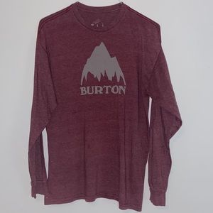 Maroon Red/Burgundy Burton Slim Long Sleeve Tee